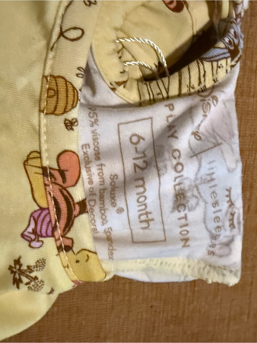 Little Sleepies Yellow Winnie the Pooh Ruffle Romper - Picture 4 of 5